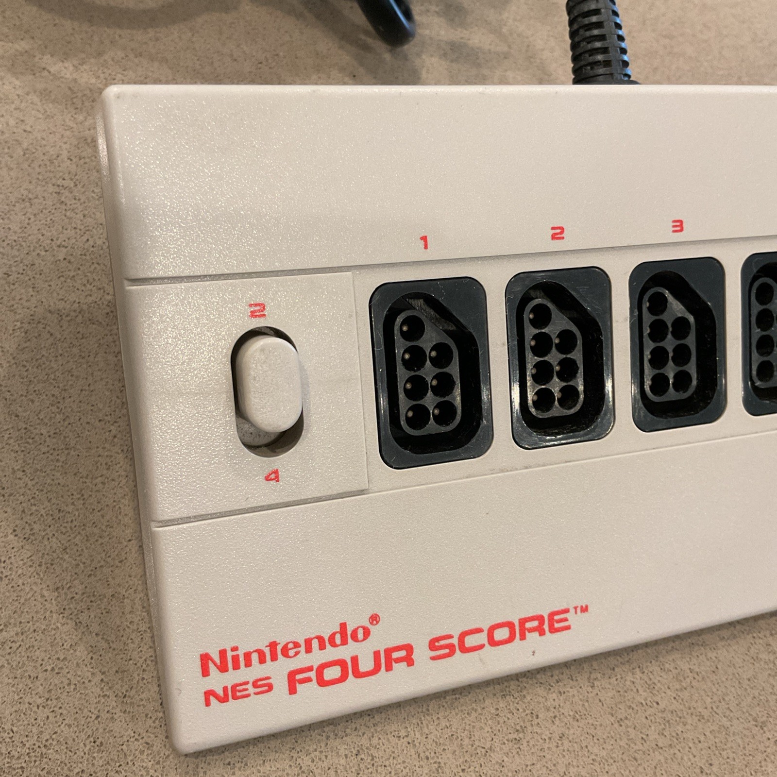 Nintendo Nes 4 Score Controller Attachment – Gray Turbo OEM Official Four