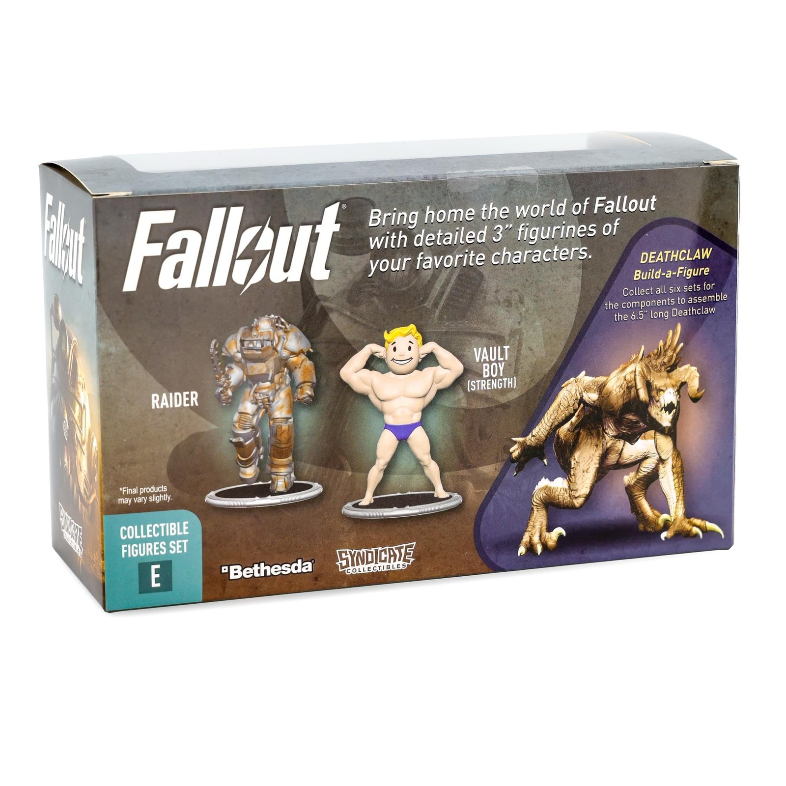 Toynk Fallout Raider and Vault Boy (Strong) 3-Inch Mini Figure Set 2-Pack for…