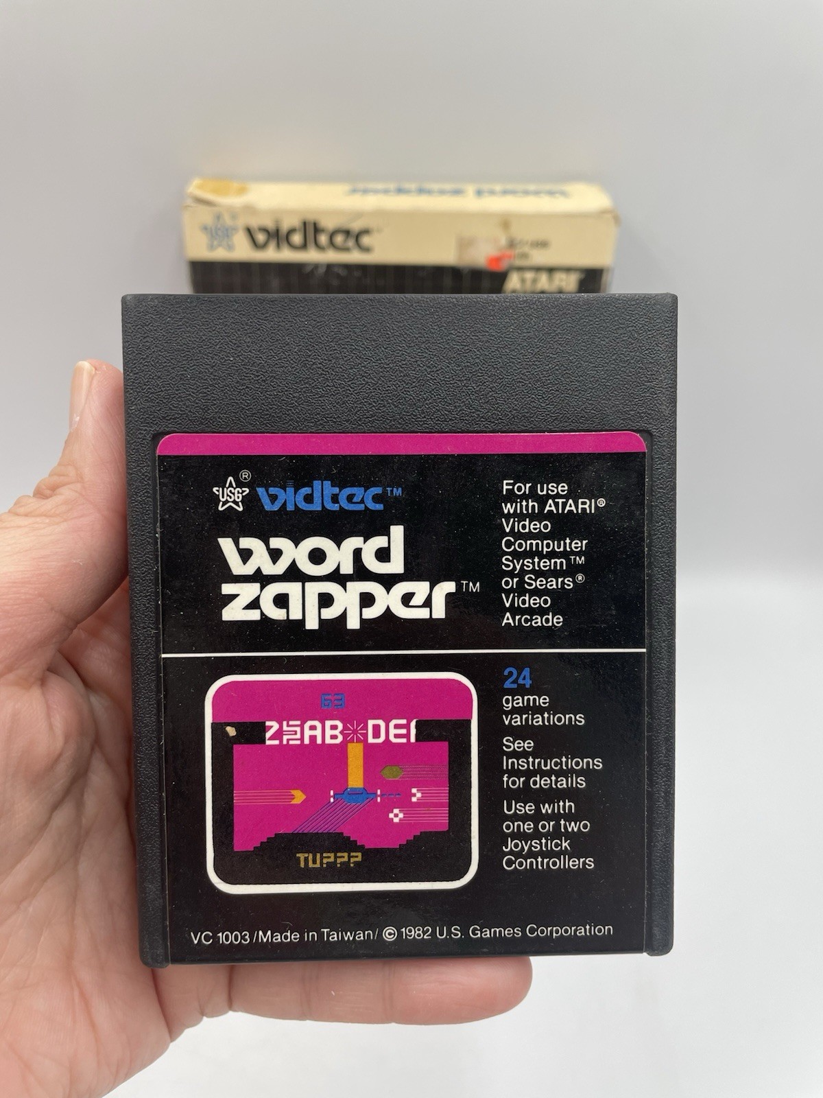 Atari 2600 – WORD ZAPPER with Original Box – Tested & WORKS