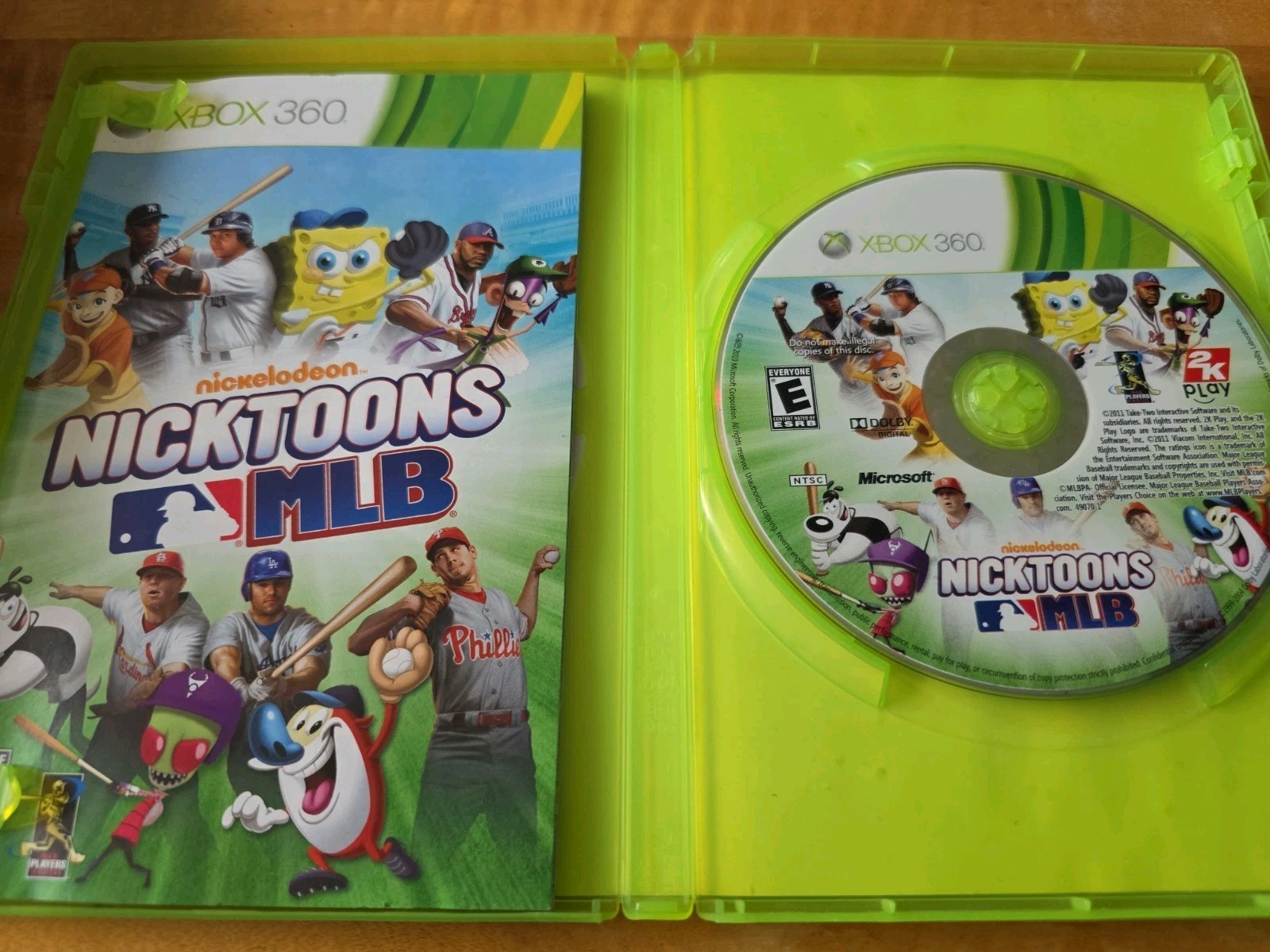 Nicktoons MLB Xbox 360 2011 Complete With Manual