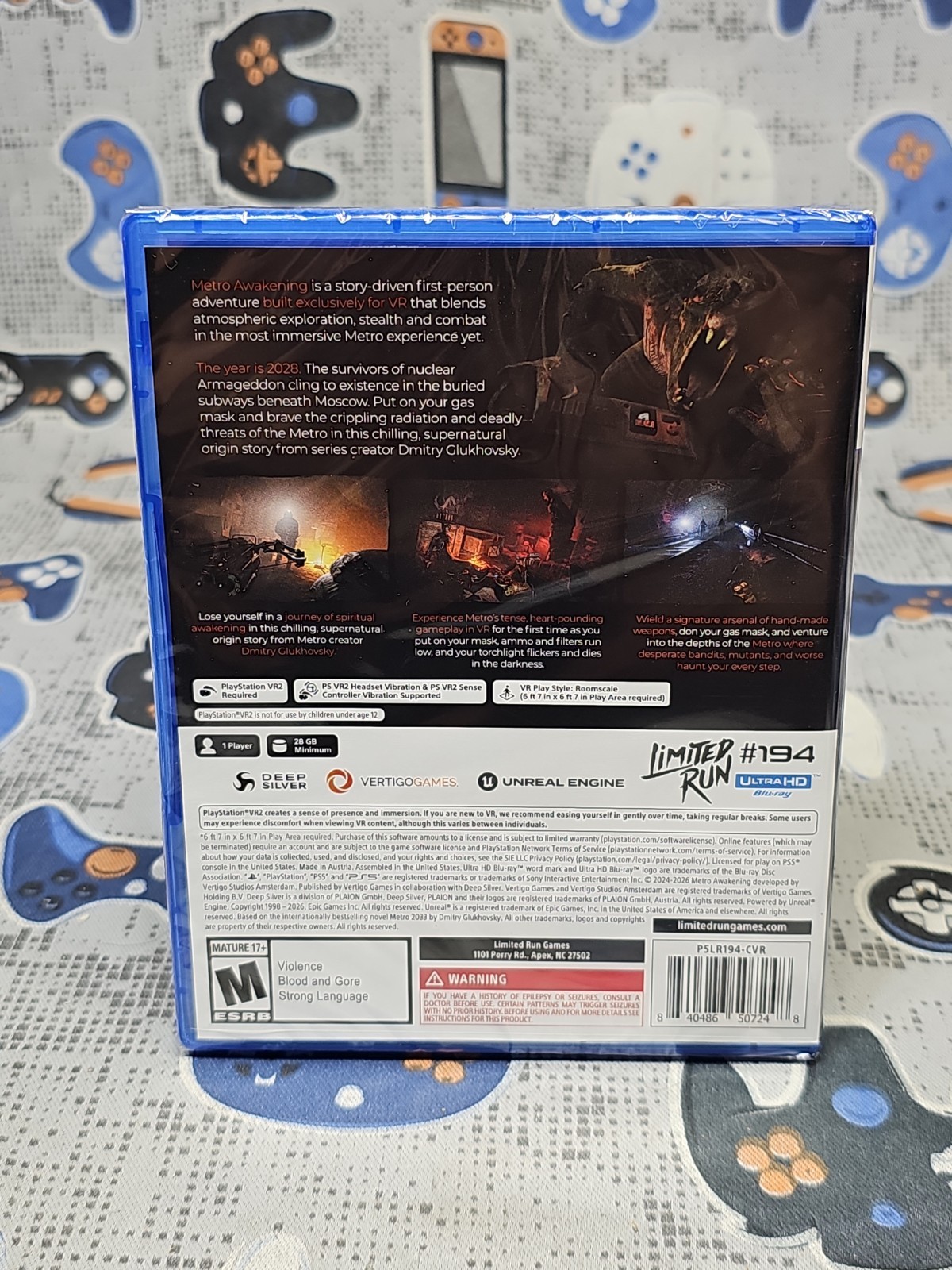 Metro Awakening VR (Sony PlayStation 5, PS5) LRG #194 VR2 REQUIRED