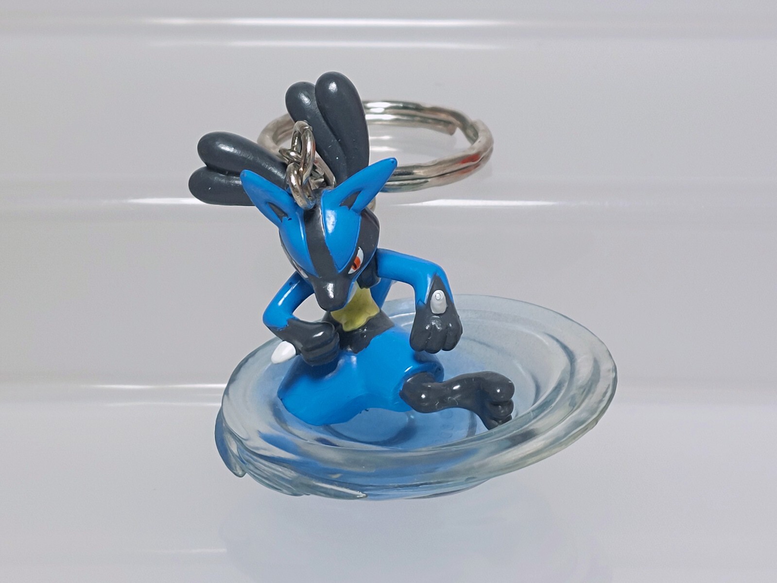 Lucario Fighting Pokemon Figure Keychain Banpresto 2009 Japan E03 1.8in