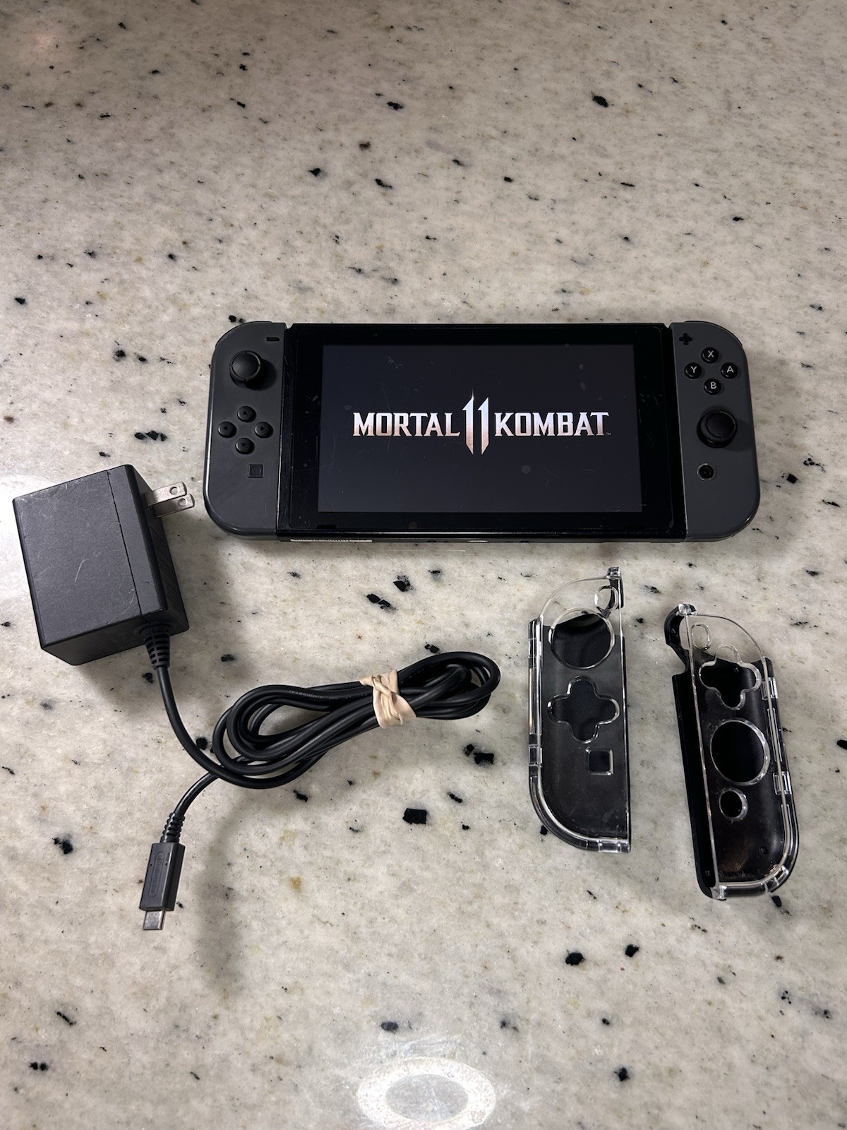 Nintendo Switch HAC-001 Gray Console w/ OEM Charger Tested Working