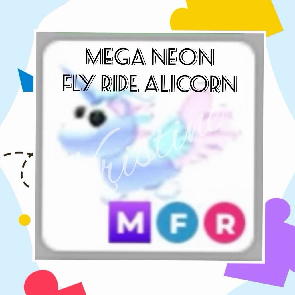 Roblox Adopt Me! Mega Neon Fly Ride Alicorn (MFR)