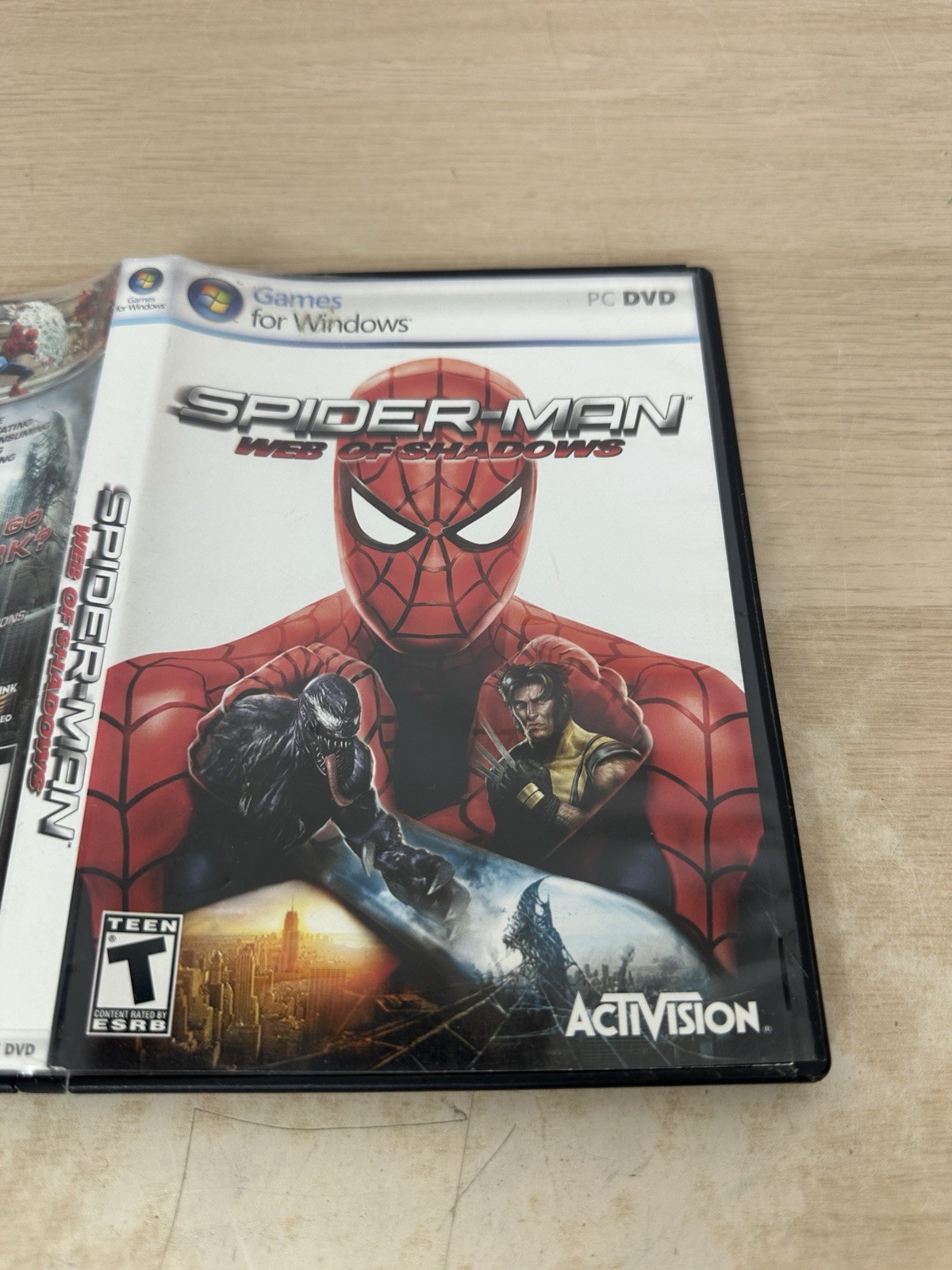 SPIDER-MAN: Web of Shadows – PC for Windows 2008 – w/ Case – NO MANUAL!