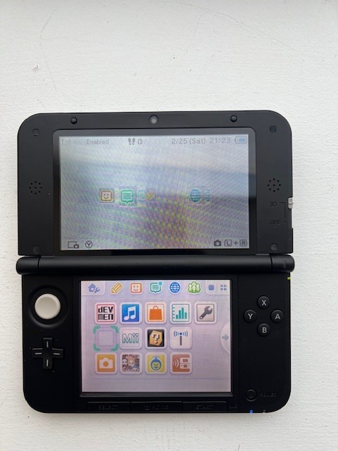 Nintendo 3DS XL Console – Gun Metal Gray – Custom New Shell – 16GB SD Card