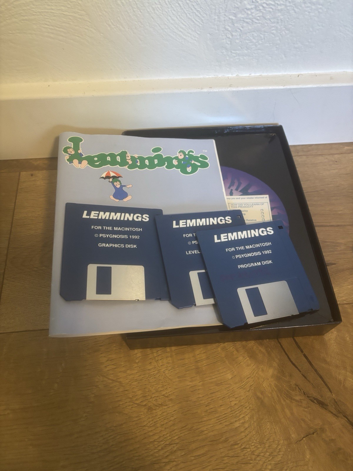 Vintage Rare Lemmings BIG Box Video Game for MAC Macintosh Big Box Psygnosis