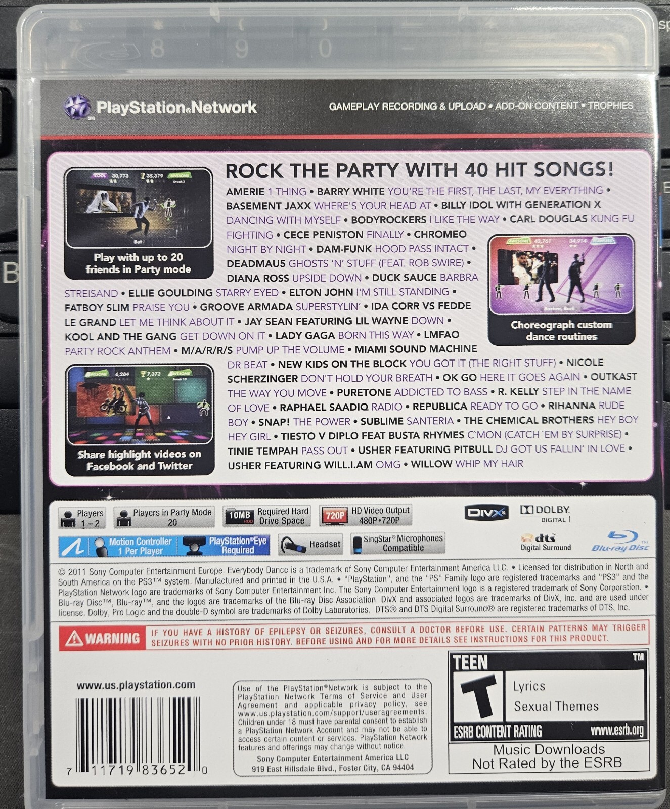 Everybody Dance (PS3) PLAYSTATION 3