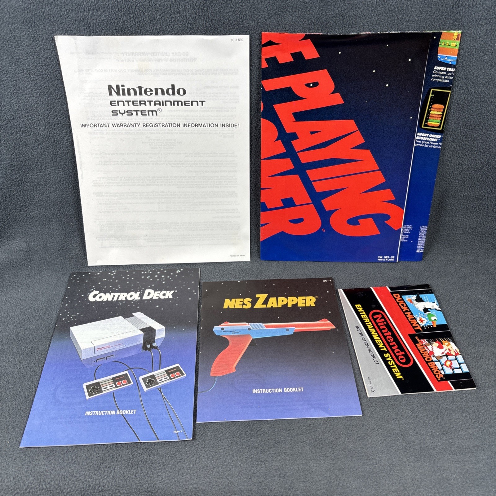 Nintendo NES Action Set Console – Blue Box Version – Complete In Box – Tested