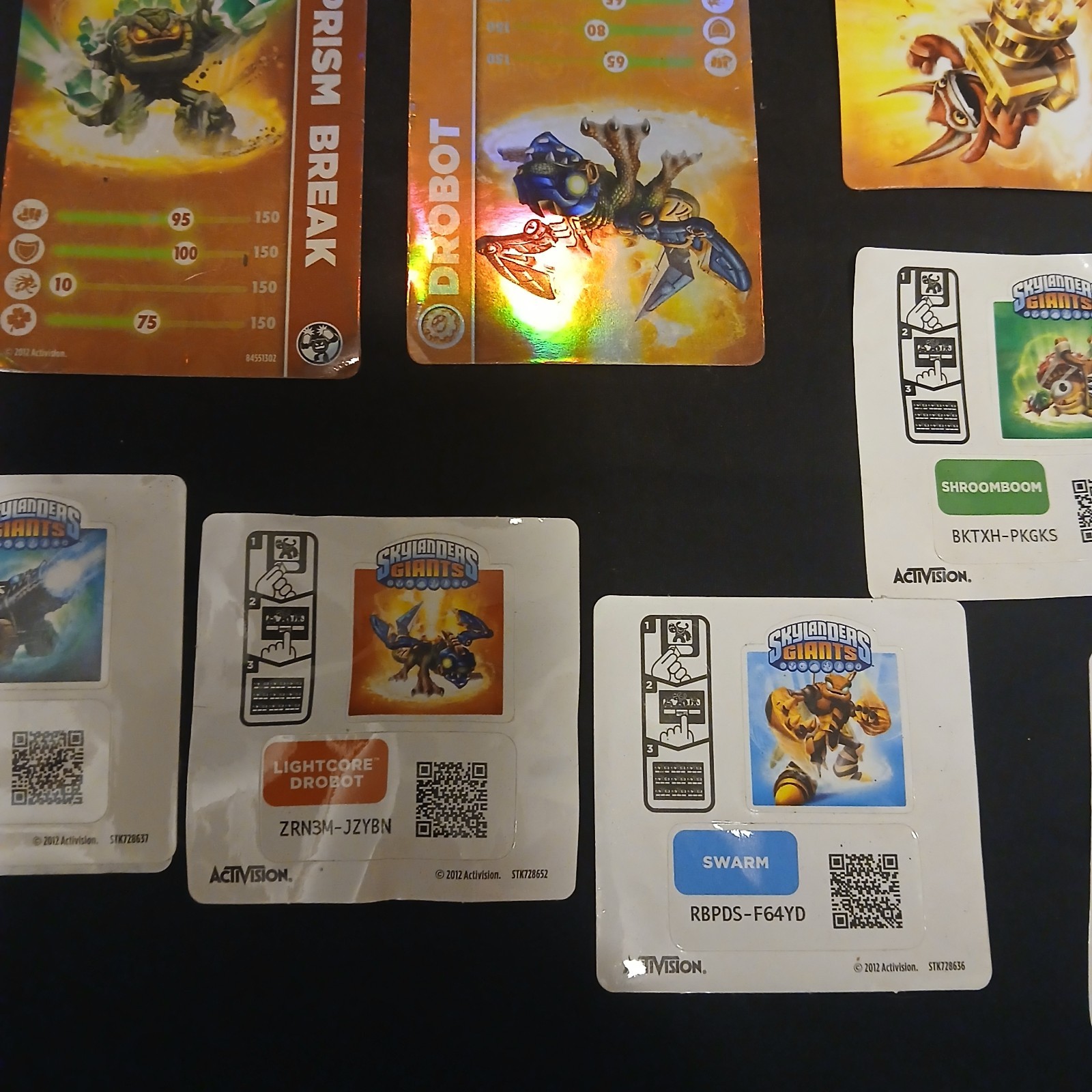 Lot of 46 – Skylanders Figures, Cards, Sticker, Manuals Assorted Untested☄️☄️#M