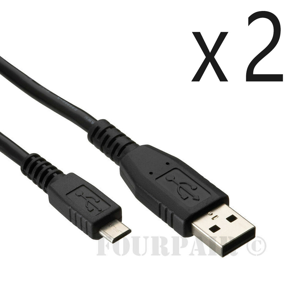 2 Pack – 10ft Micro USB Charger Cable Playstation 4 PS4 Dualshock Controller