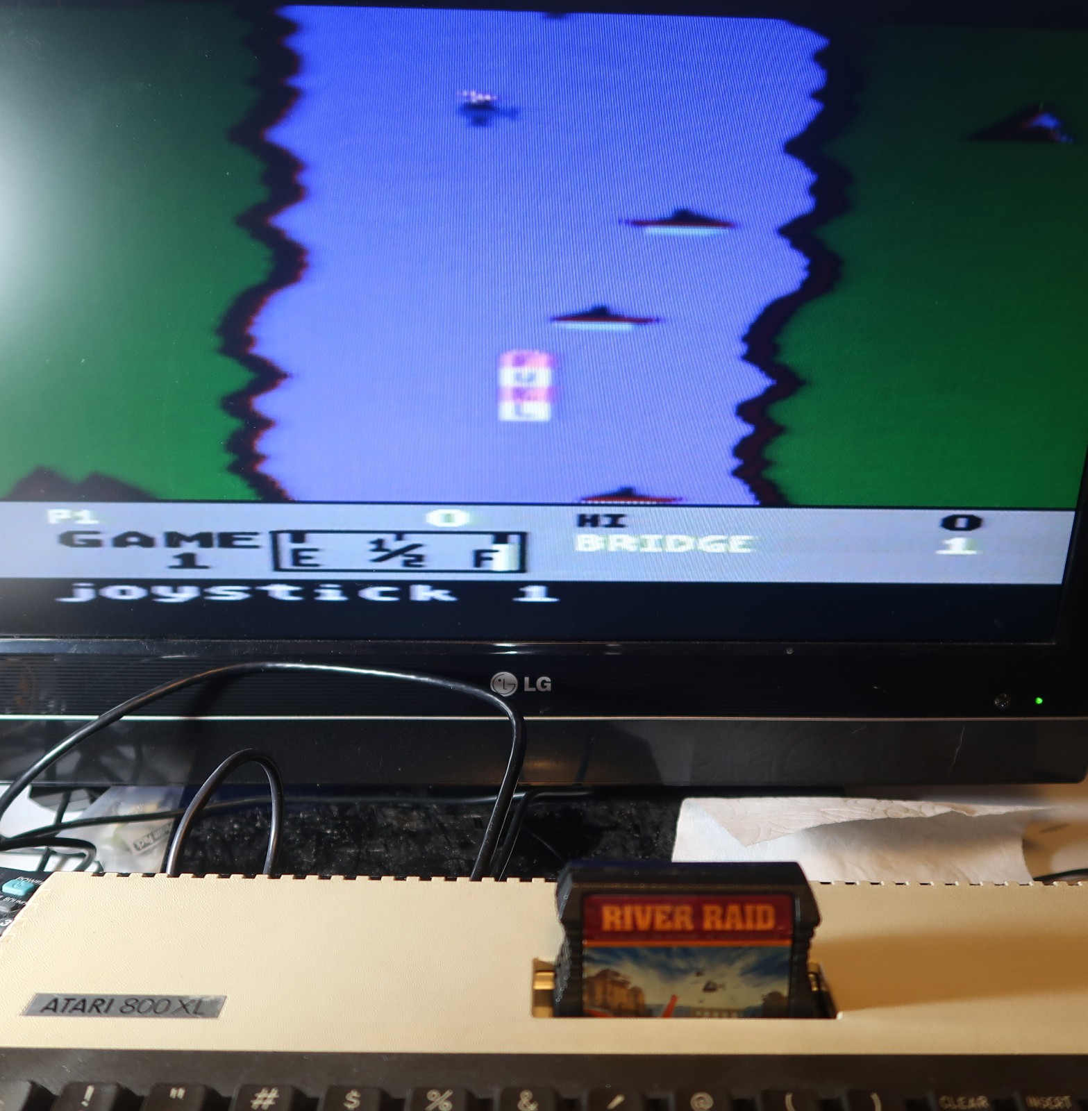 Atari 400 800 XL: RIVER RAID Cartridge – Activision – Tested & WORKS!