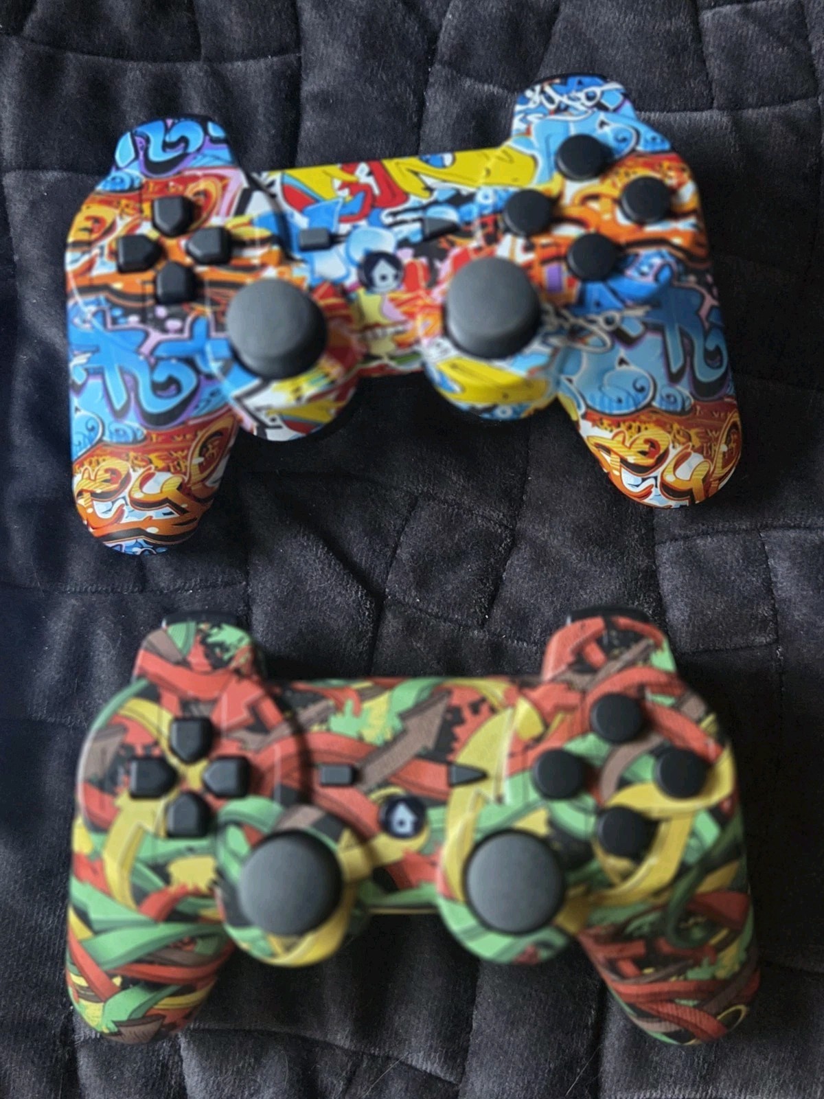 Sony PS3 Controllers “Street Art” 2 Third Party Wireless Dualshock