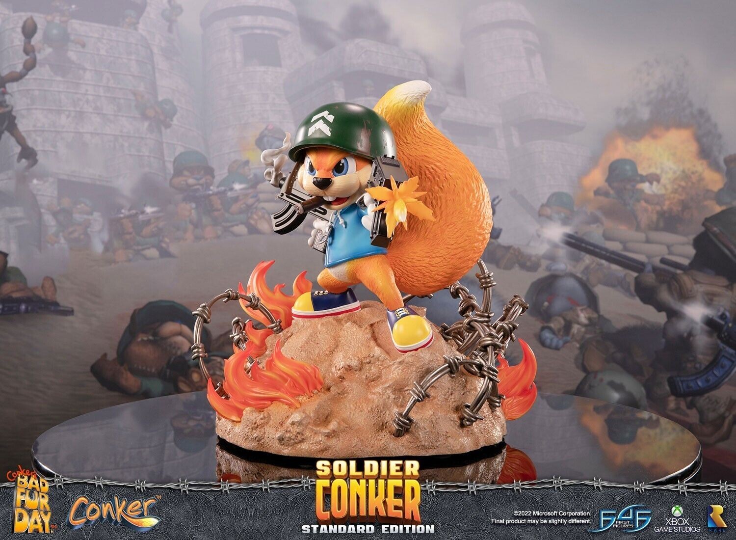 First4Figures Conker Soldier Standard Ed. Statue Mint in Box