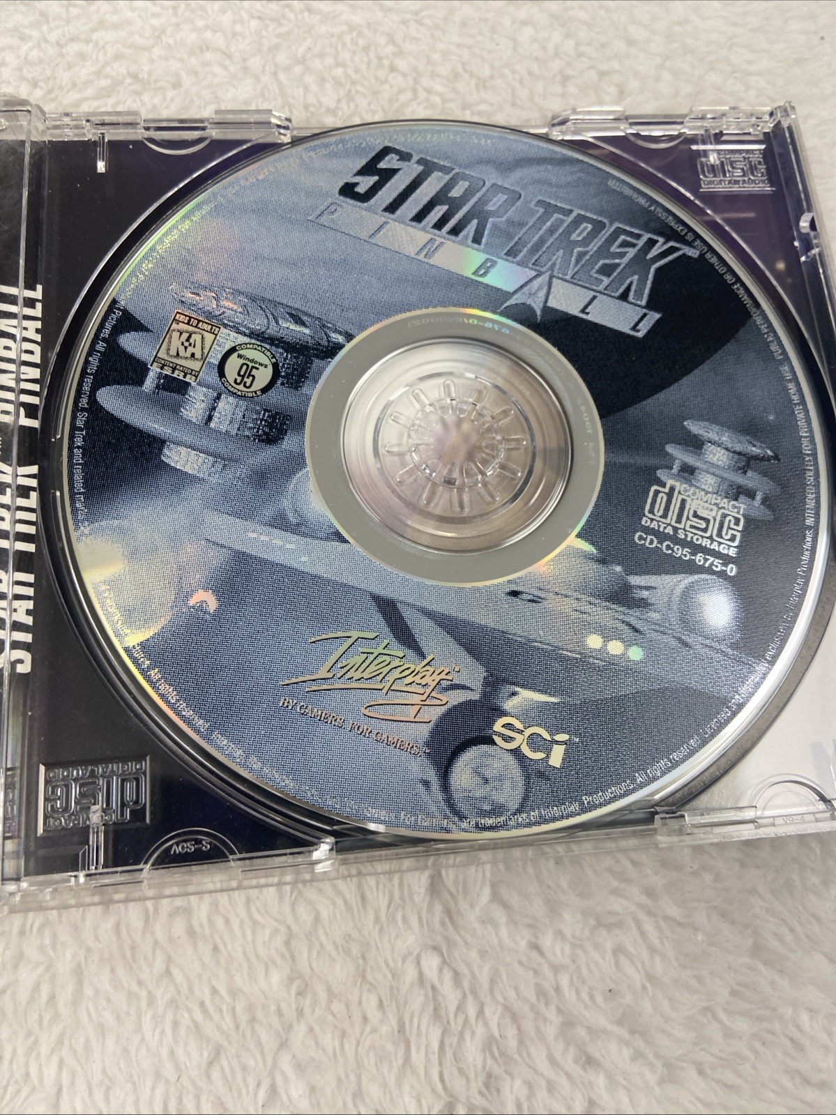 Star Trek Pinball Interplay Windows 95 PC CD ROM 1997 Action Arcade Game
