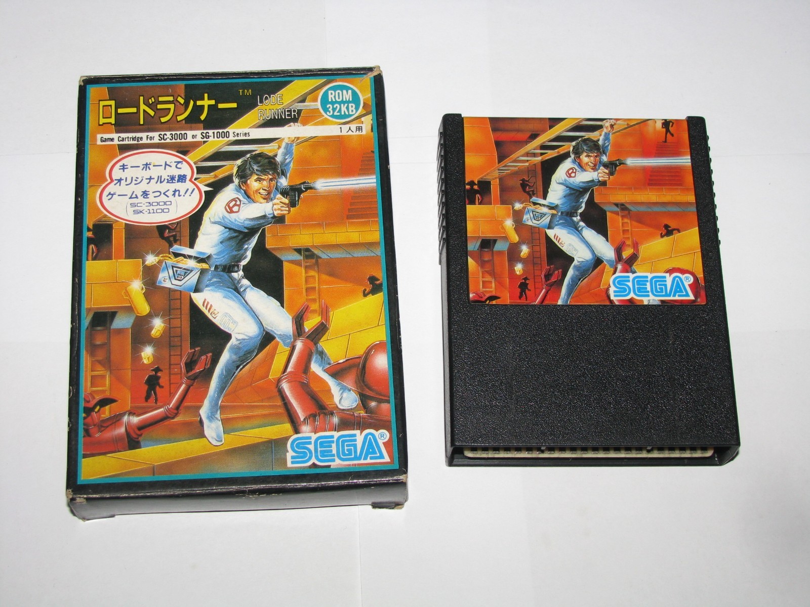 Lode Runner (ROM 32KB Box, no manual) Japan Sega SG-1000 SC-3000 SMS US Seller