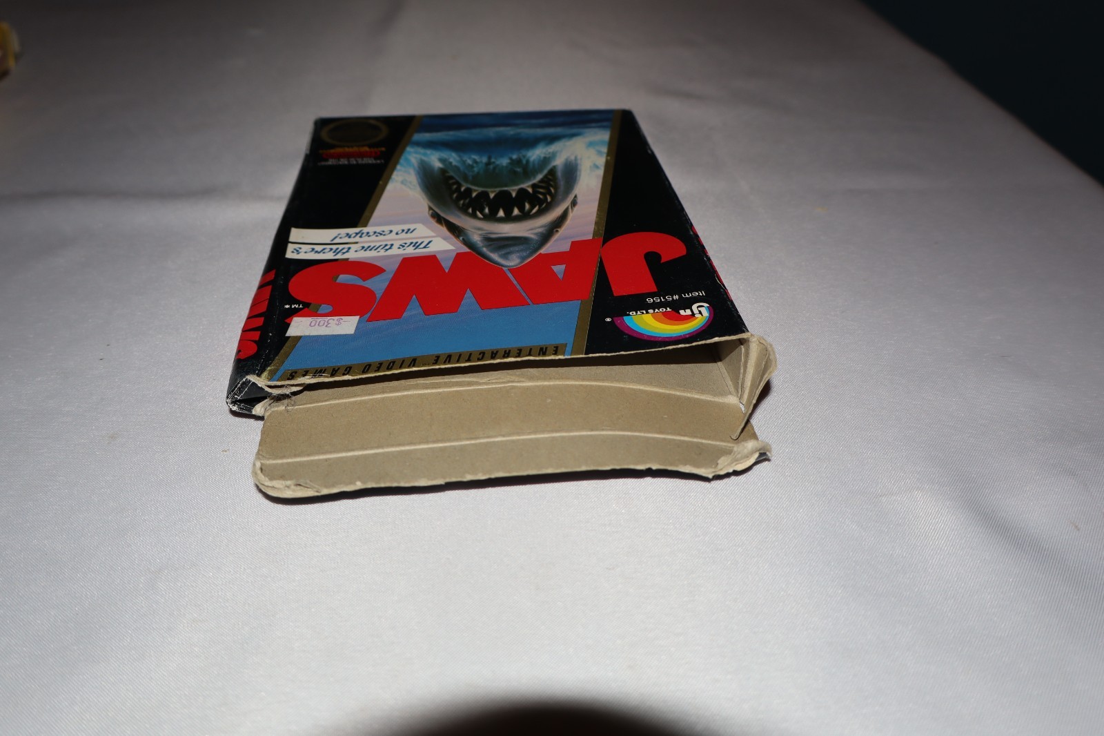 1987 Jaws Nintendo NES Box Only w Styrofoam No Video Game 80s RARE HTF VTG Movie