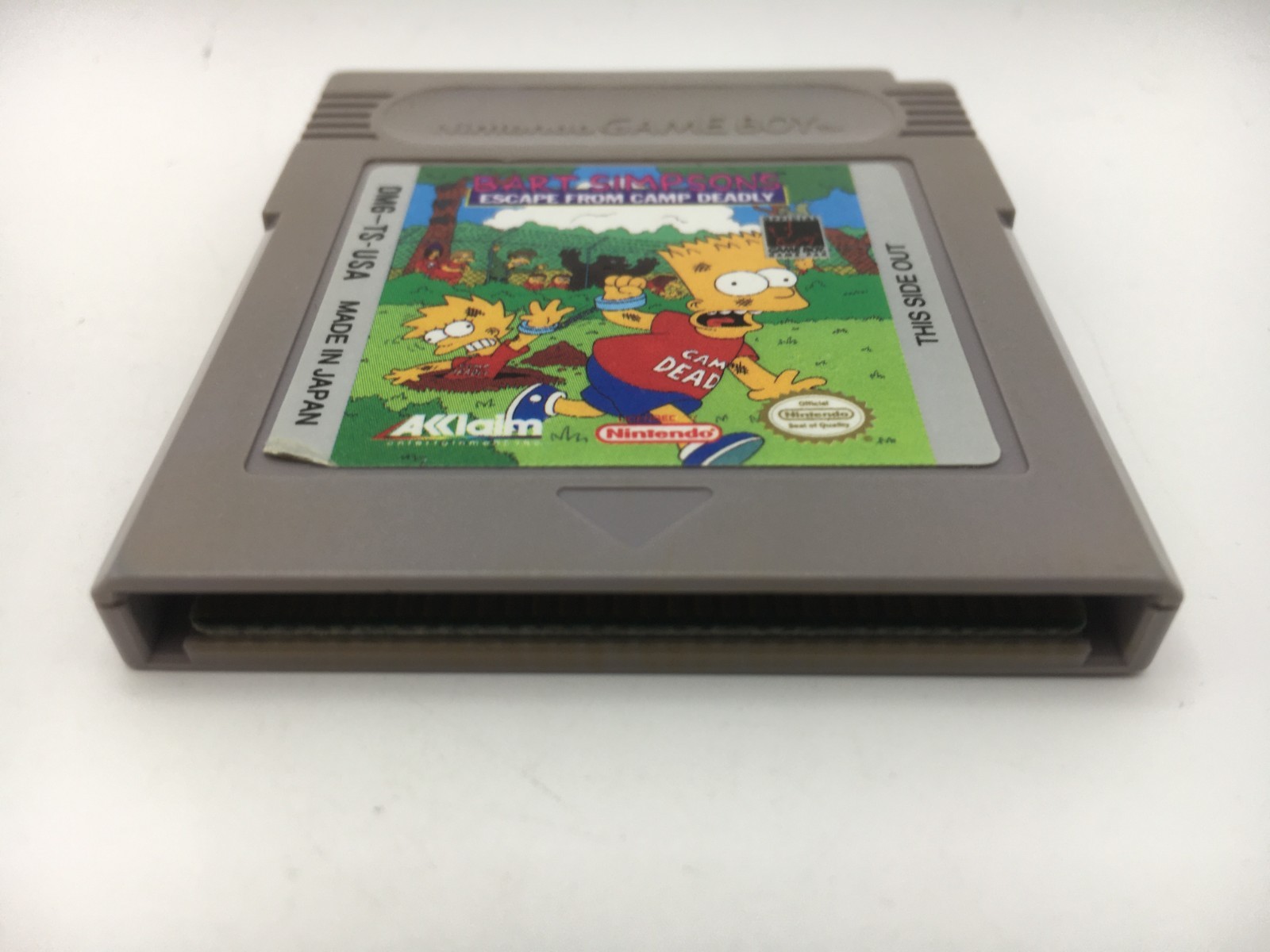 Game Boy 1991 – Bart Simpson’s Escape From Camp Deadly w/ Manual (Works)