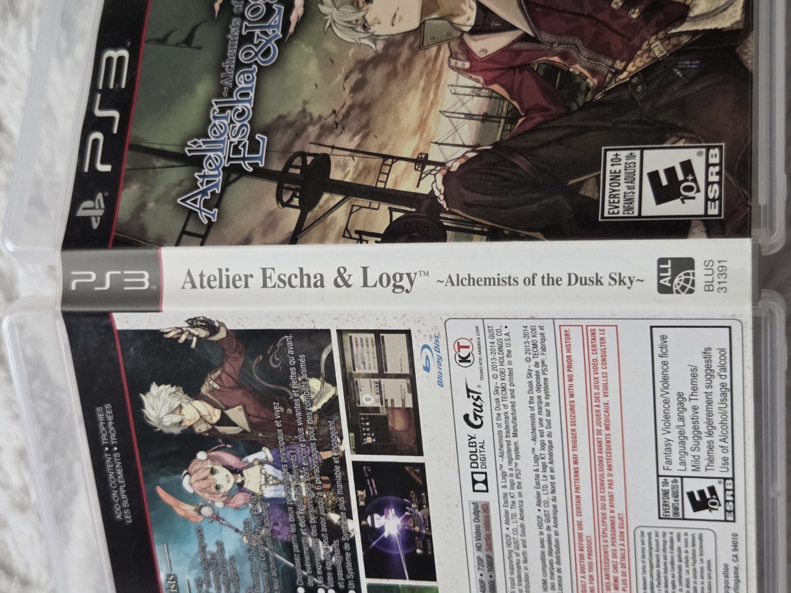 Atelier Escha & Logy: Alchemists of the Dusk Sky (Sony PlayStation 3, 2014) CIB