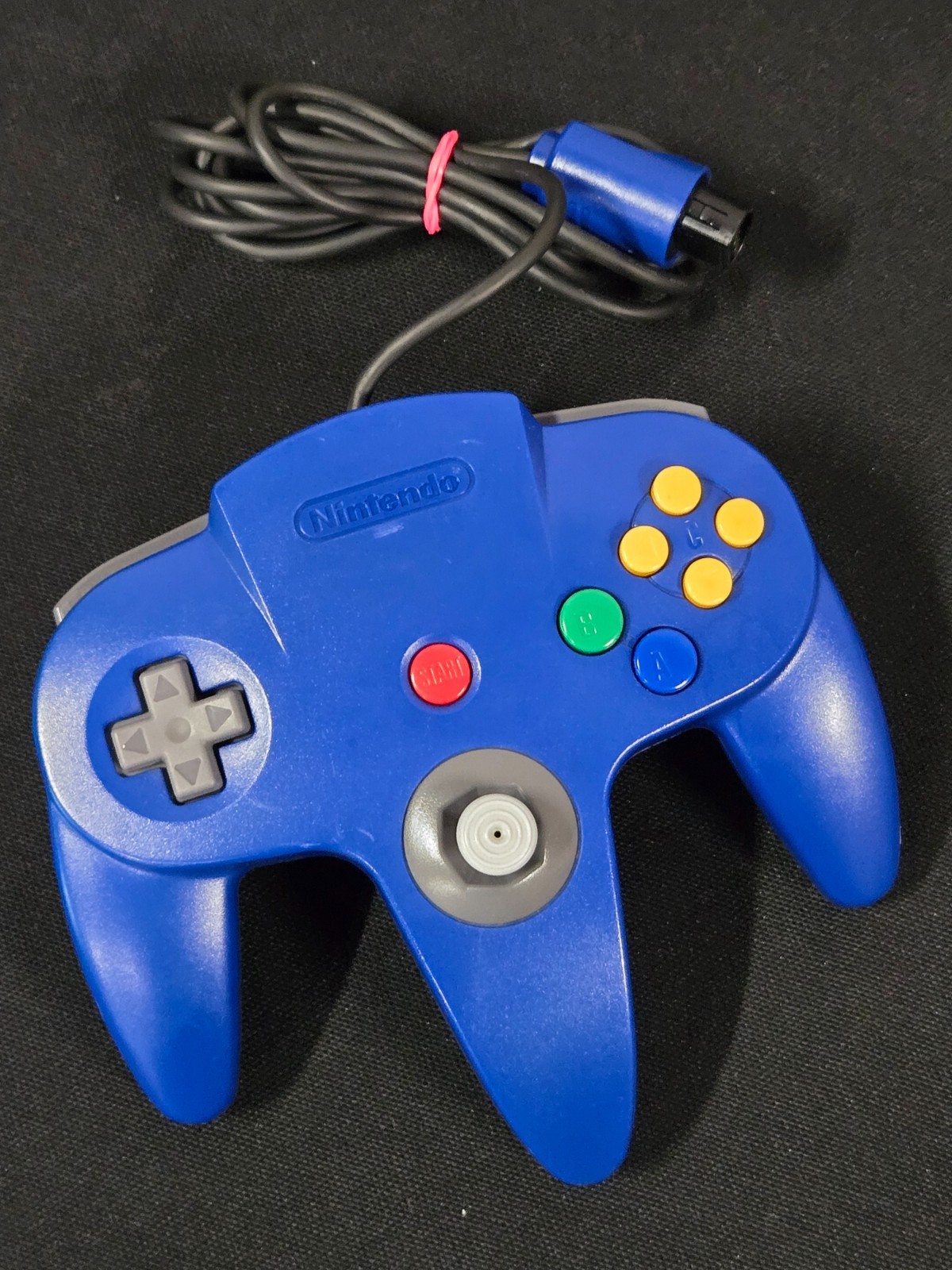 Nintendo 64 Blue Controller NUS-005 Official N64 OEM Tested Working Tight