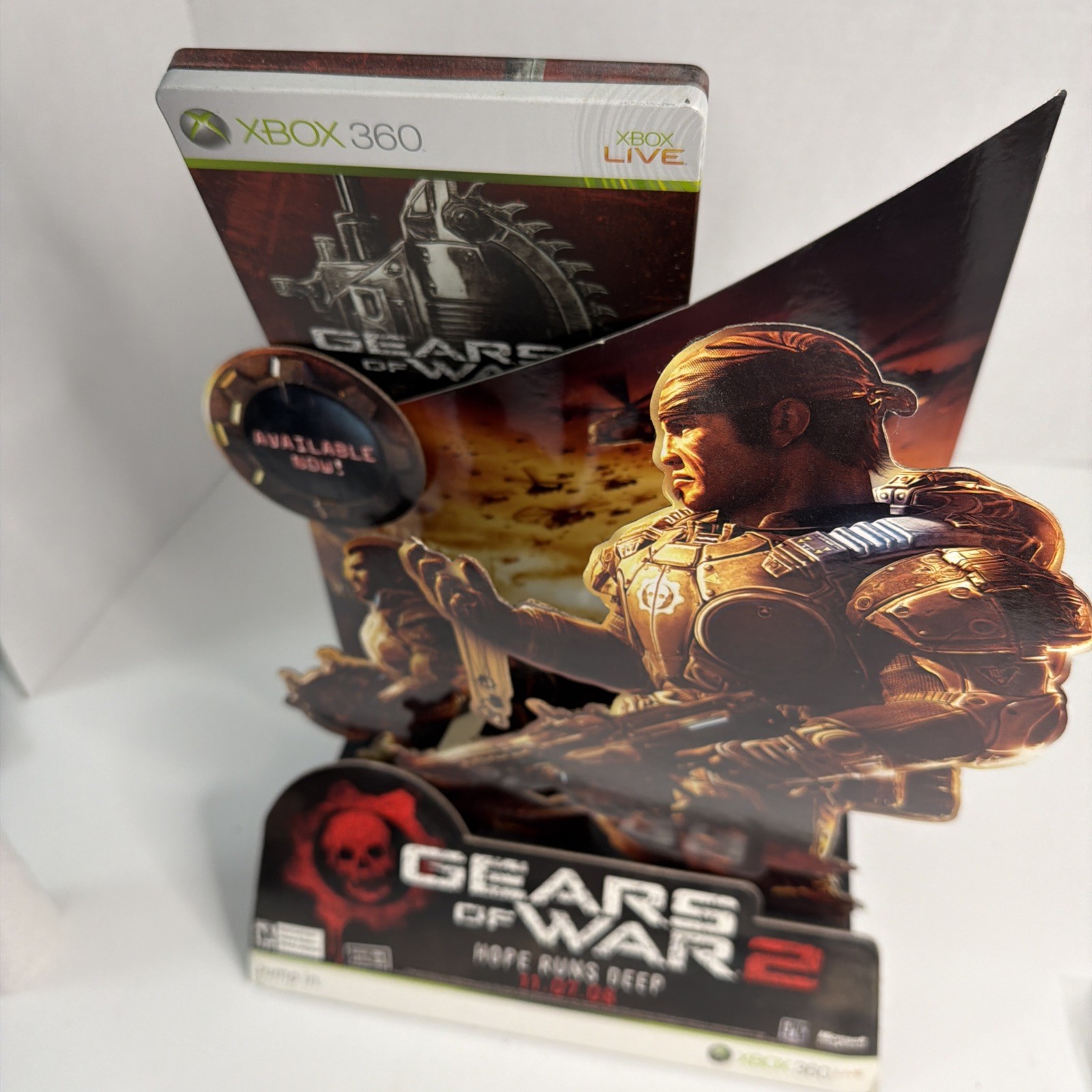 Gears of War 2 Limited Store Display Standee Promotional EXTREMELY RARE Xbox