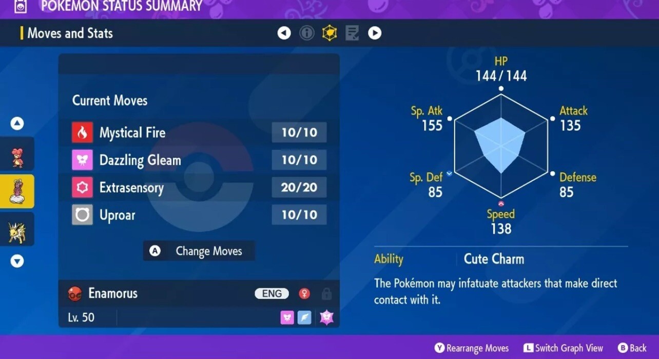 SHINY ENAMORUS ⭐️ 2025 HOME EVENT GIFT ⭐️ UNTOUCHED ✨ Pokemon Scarlet And Violet