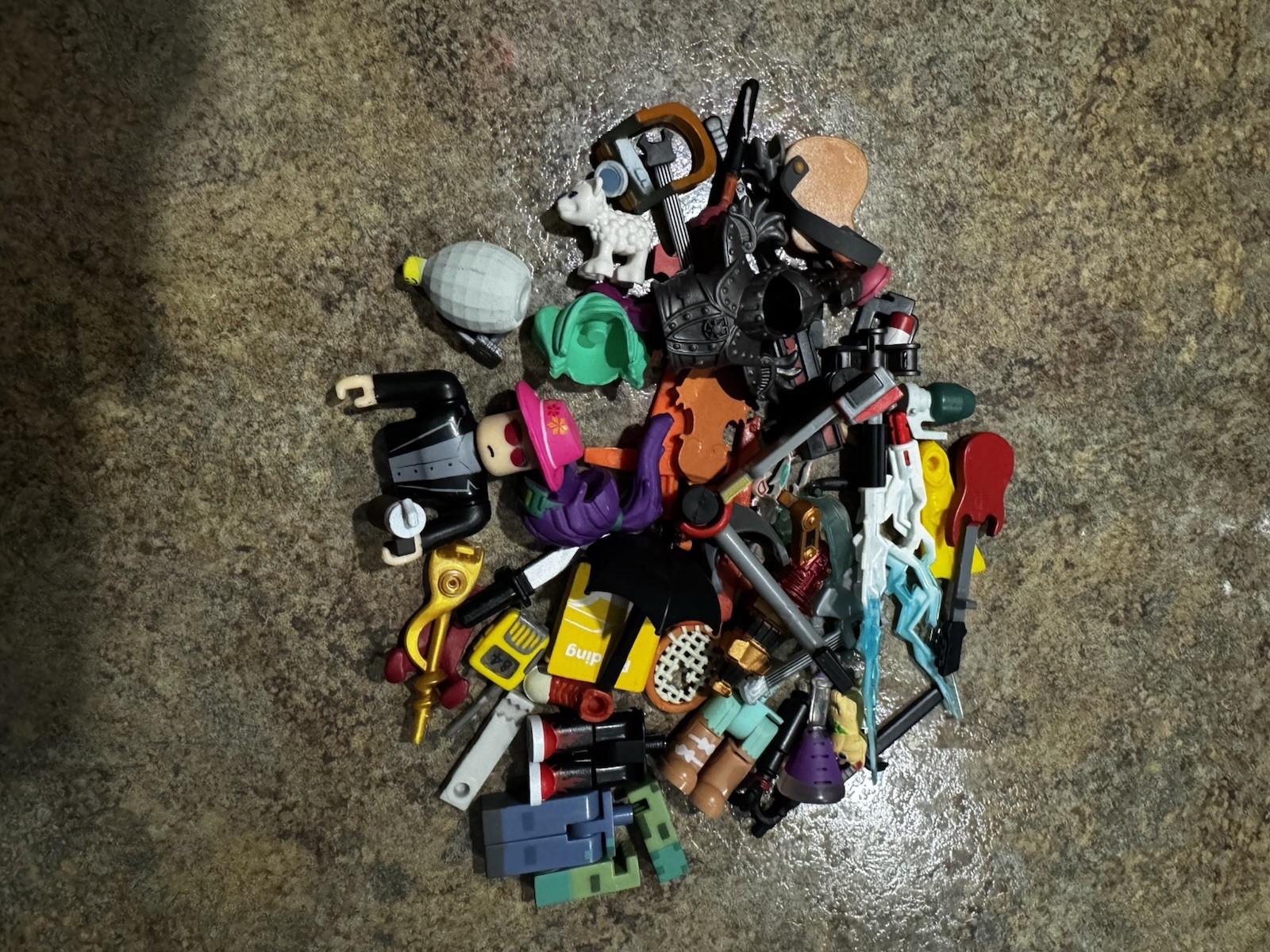 Roblox Action Figure Lot with Accessories & Interchangeable Parts
