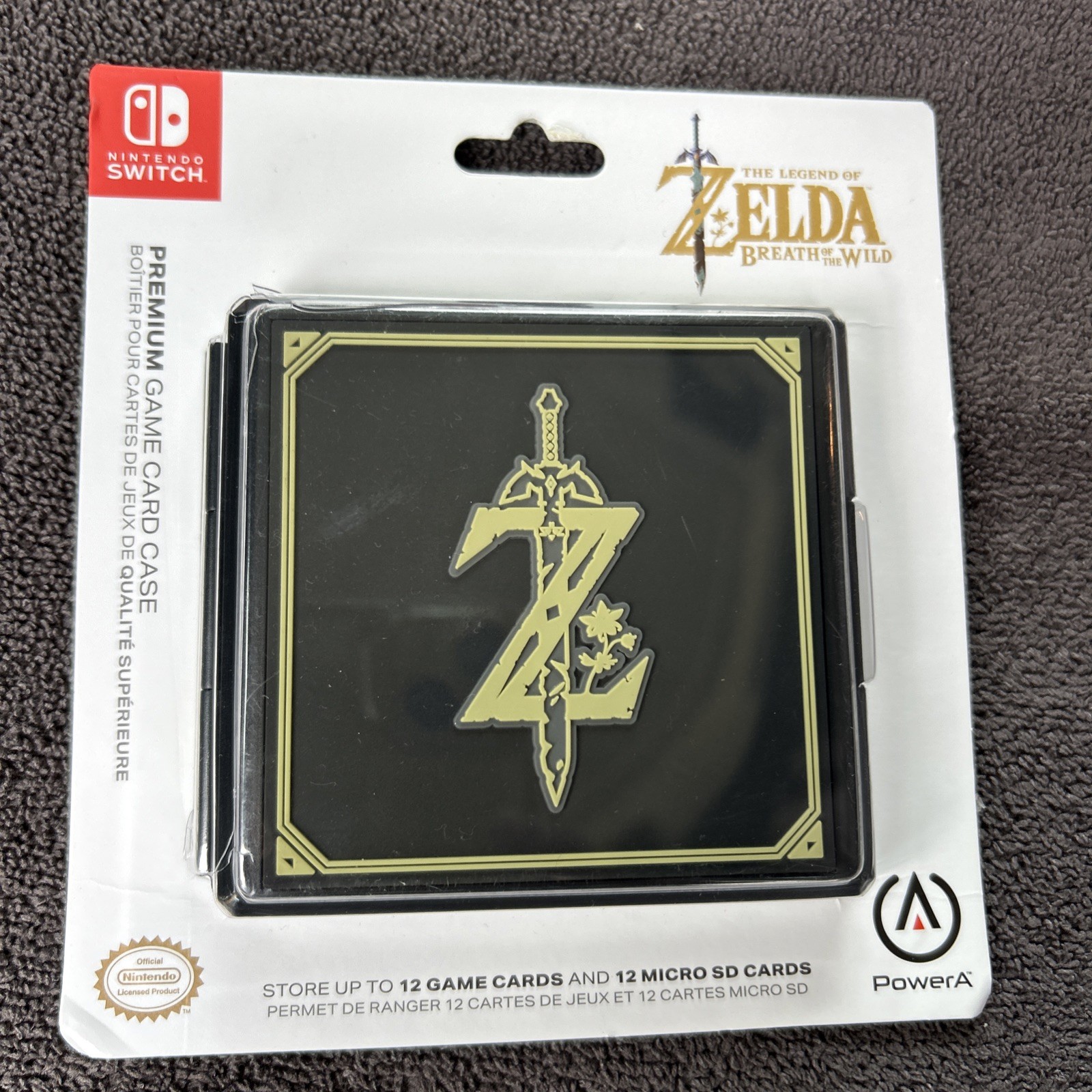 Nintendo Switch: Legend of Zelda Premium Game Card Case For 12 Games & Micro SD