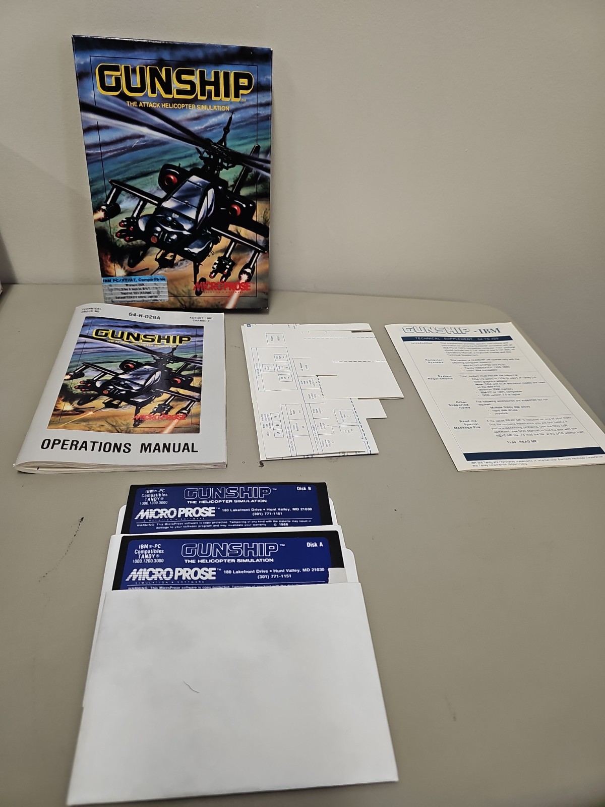 Gunship Attack Helicopter (1986) Micro Prose IBM PC