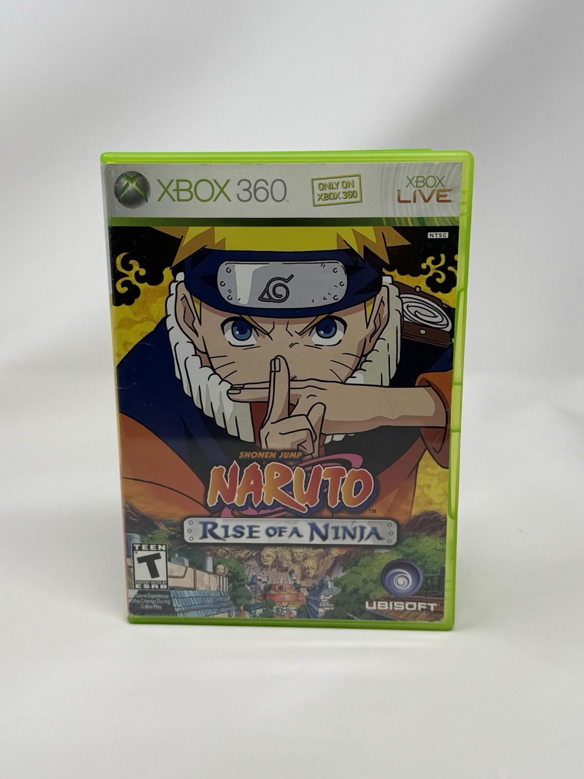 Naruto Rise of a Ninja Microsoft Xbox 360 Game + Case Pristine Disc Tested Works