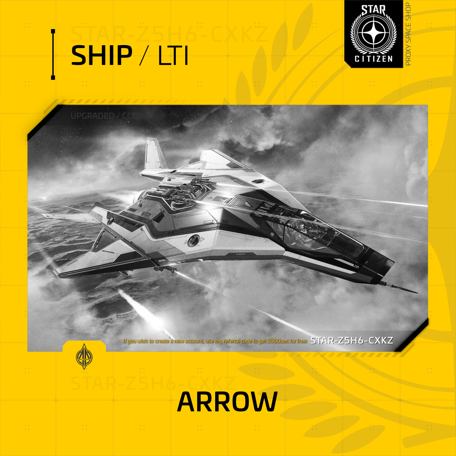 Star Citizen – ANVIL ARROW – LTI – (Lifetime Insurance)