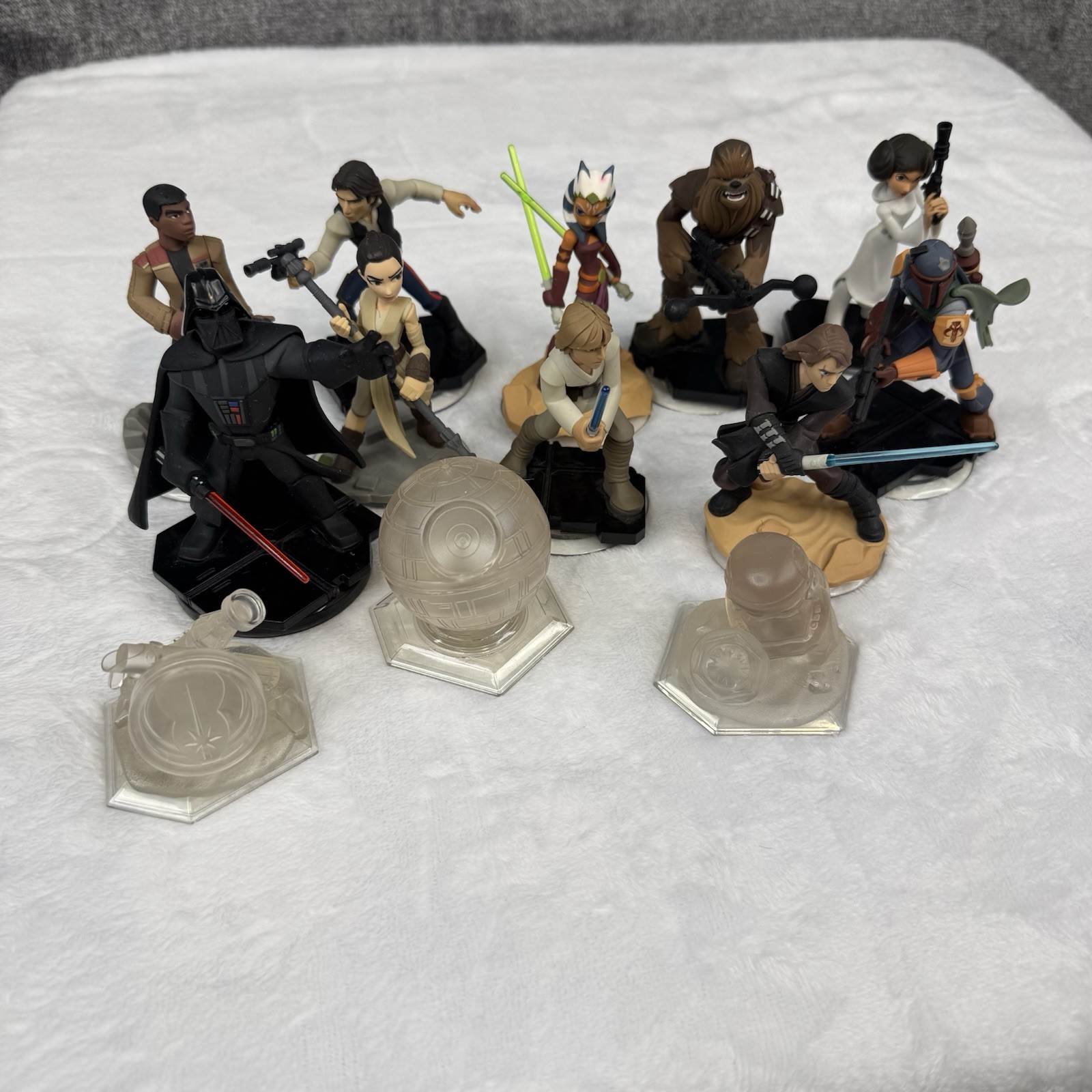 Disney Infinity 3.0: Star Wars Figures Lot Darth Vader, Luke Skywalker,