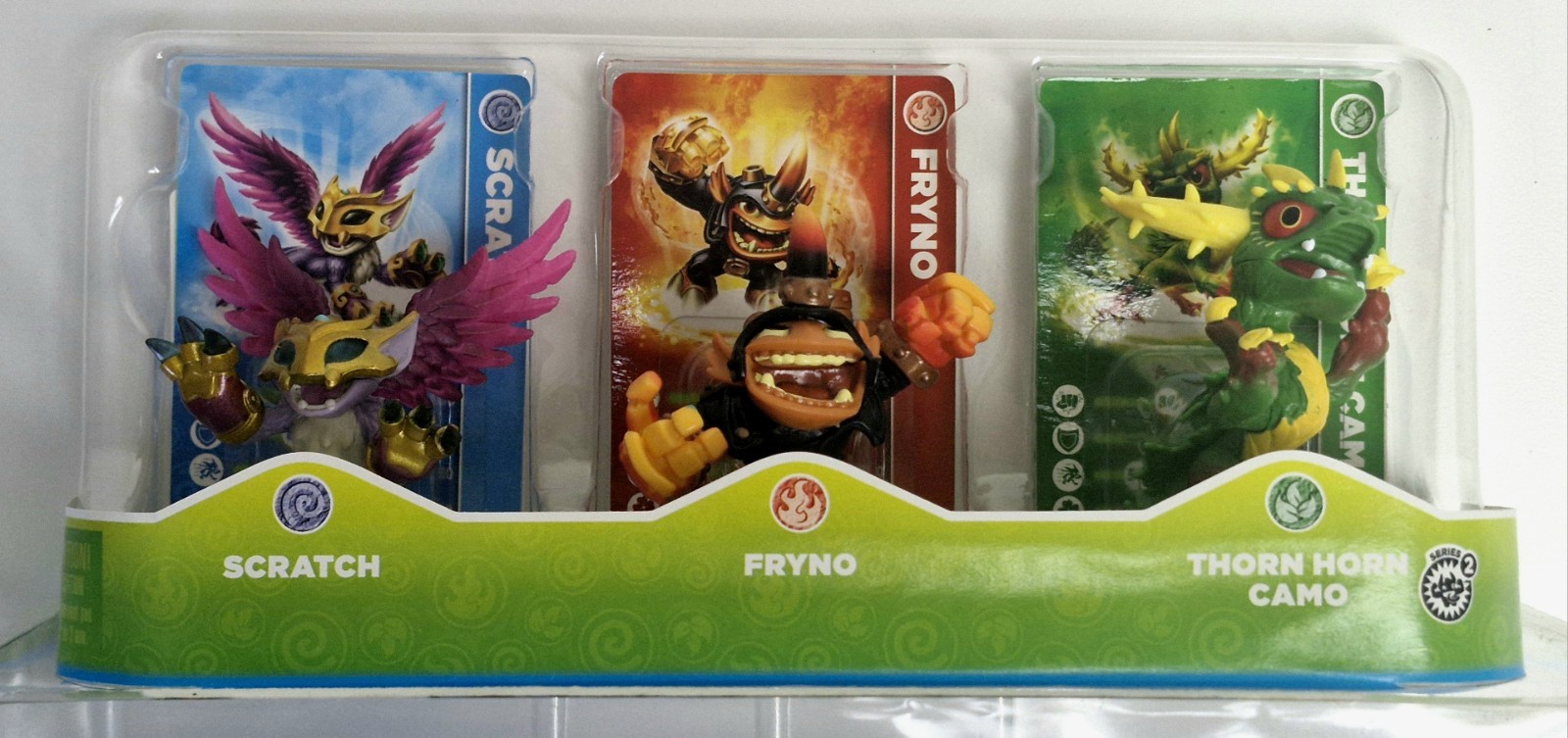 Skylanders Swap Force Triple Pack Scratch Fryno Camo Figures Cards New Loose Box