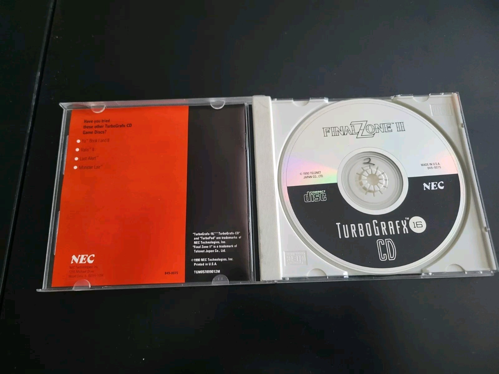 Final Zone II (TurboGrafx-16 CD) Complete in Case CIB