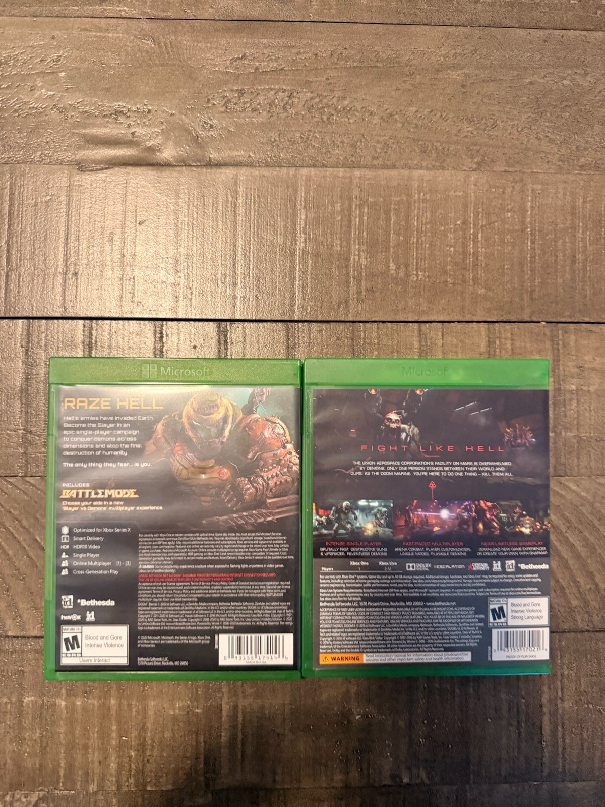 Bethesda DOOM Xbox One Games Lot 2: DOOM & DOOM Eternal