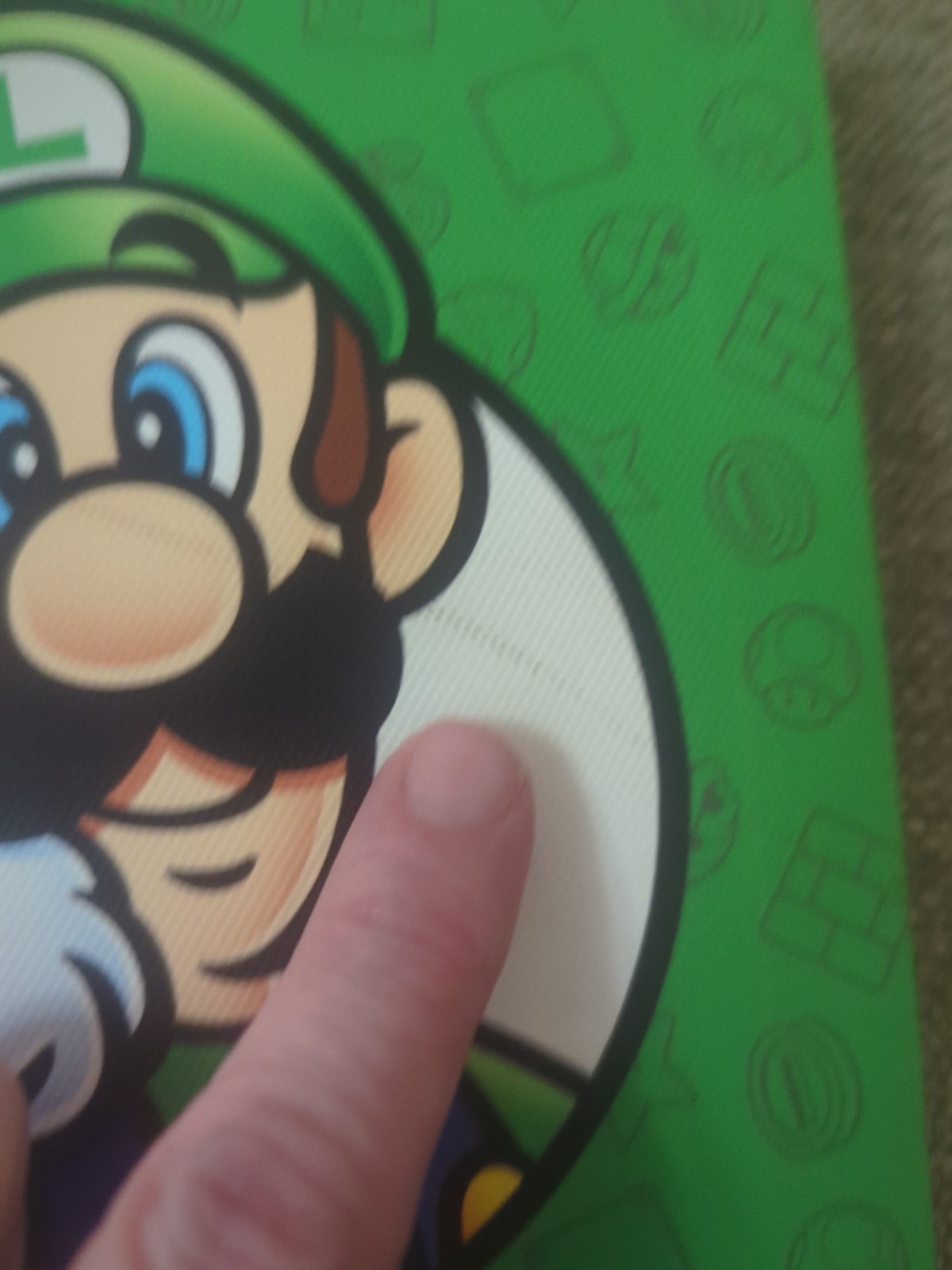 Nintendo Luigi 6″x 6″ Canvas