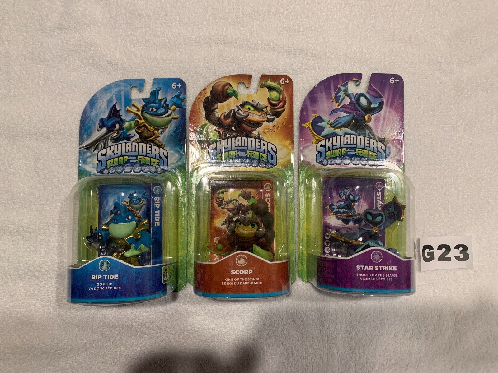Skylanders Swap Force Riptide Scorp Star Strike 3-Pack Very Hard to Find