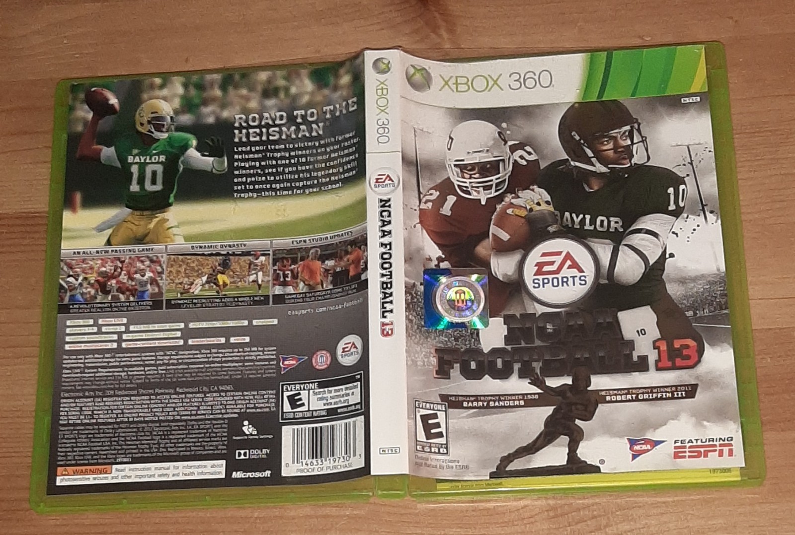 NCAA Football 13 (Xbox 360) Complete with Insert, Very Good Condition