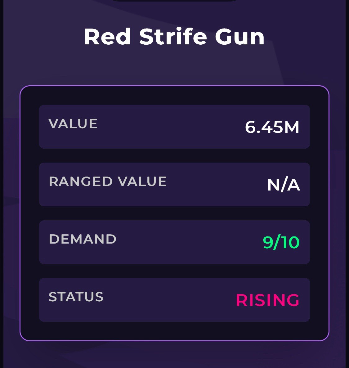 Roblox MVSD Red Strife Gun | Murderers Vs Sheriffs Duels **SALE 🏷️**
