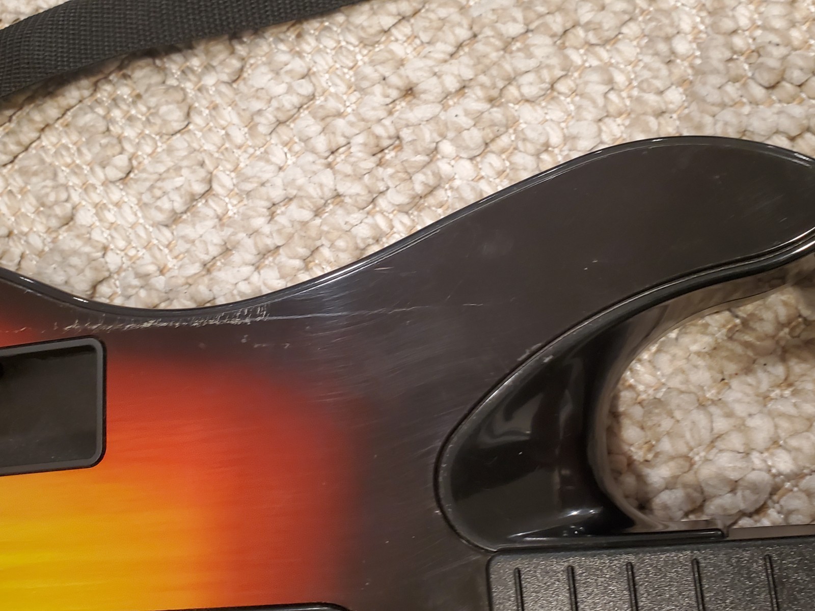 Nintendo Wii Guitar Hero Sunburst Guitar RedOctane 95455.805 *UNTESTED AS-IS