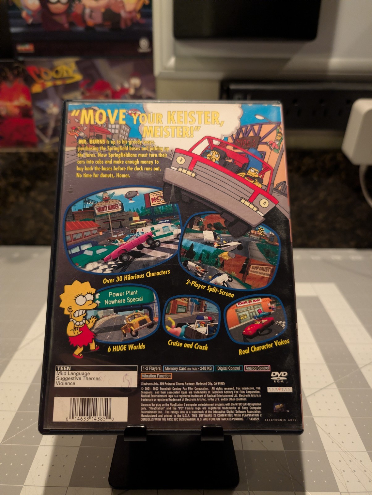 The Simpsons Road Rage Sony PlayStation 2, 2001, Complete in Box, Greatest Hits