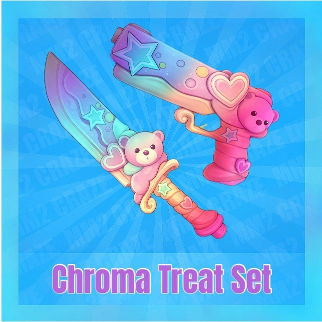 NEW Valentine Chroma Sweet + Treat Set Murder Mystery 2 | MM2 | Cheap + Fast