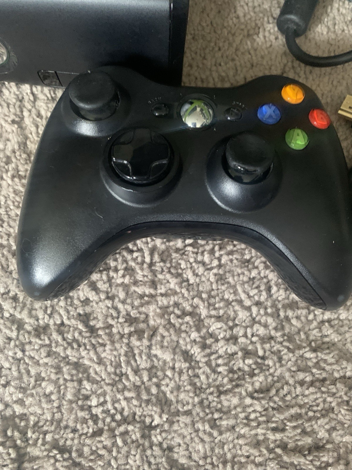 Microsoft Xbox 360 S Black Console Model 1439 Console LOT With Games/Controller