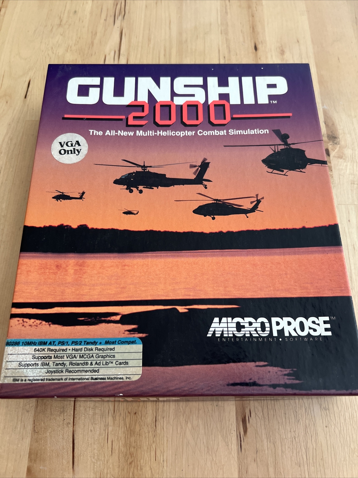 Gunship 2000 Helicopter Simulation MicroPose SEE PICS