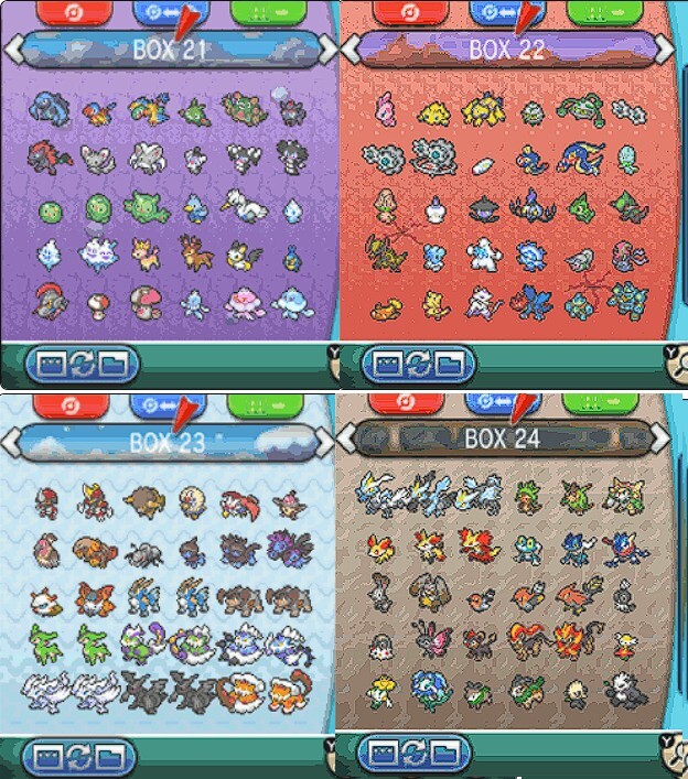 All Pokemon XY/ORAS Shiny Living Dex(MAIL IN SERVICE)