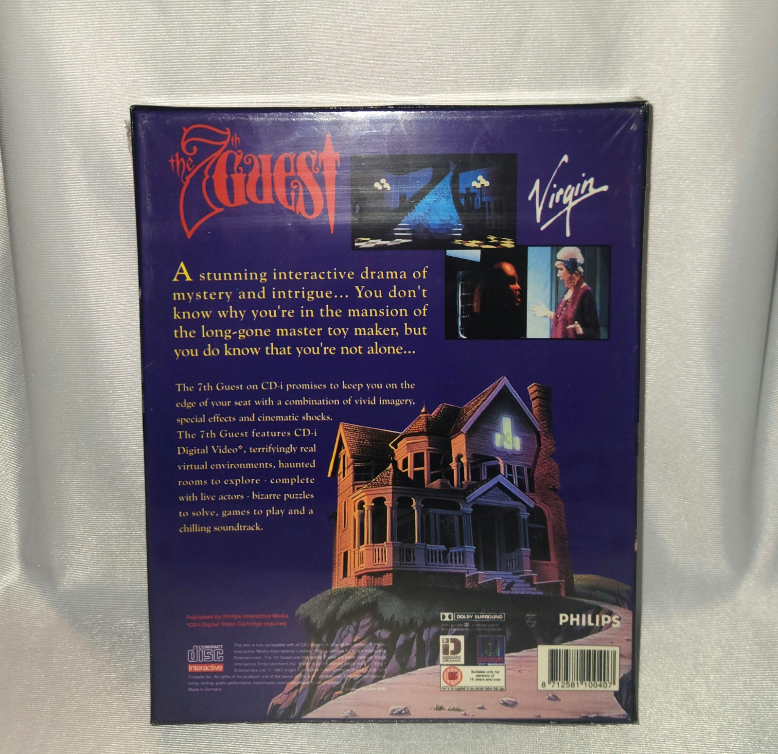 The 7th Guest (Philips CD-i, 1993) Virgin New Factory Sealed Made in Germany