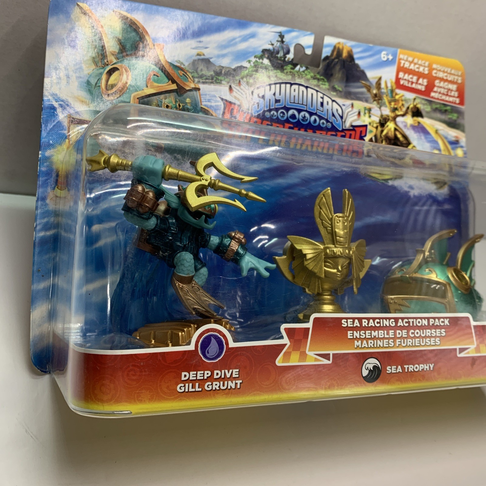 Skylanders Supercharger Sea Racing Action Pack Gill Grunt Sea Trophy Reef Ripper