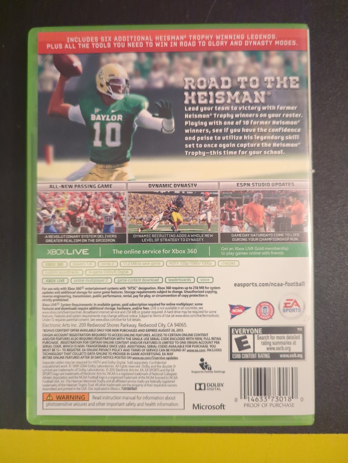 NCAA Football 13 — Bonus Edition (Microsoft Xbox 360, 2012) Complete Tested