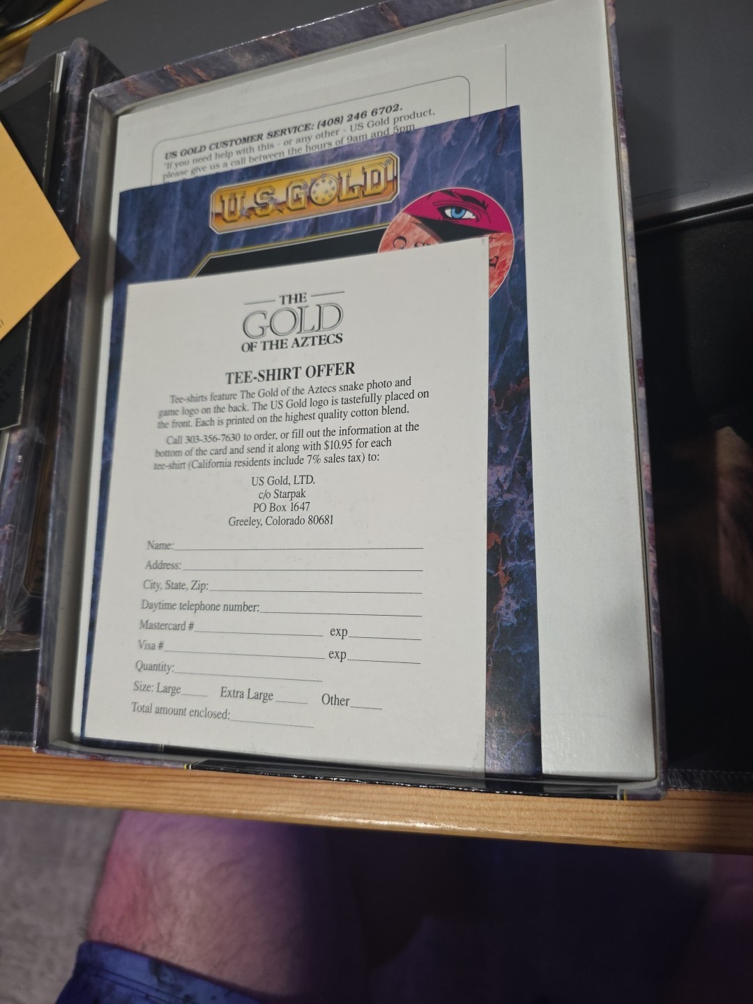 THE GOLD OF THE AZTECS GAME By US GOLD For Amiga 500 2000 CIB
