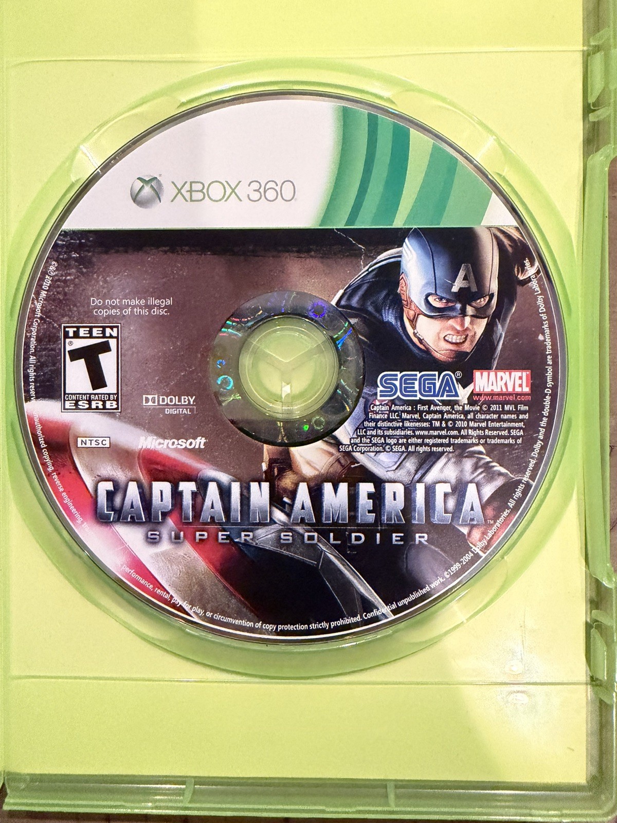 Captain America: Super Soldier; CIB (Microsoft Xbox 360, 2011)